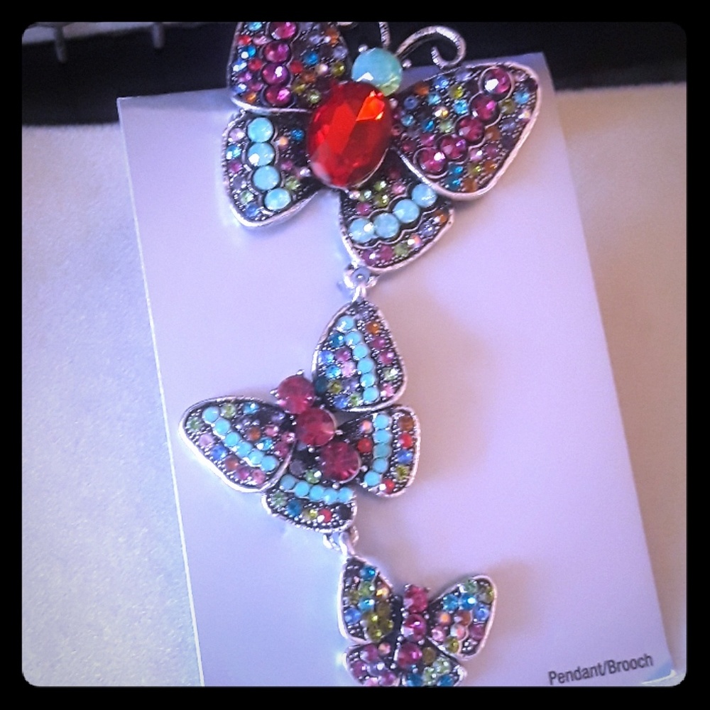 Butterflies brooch